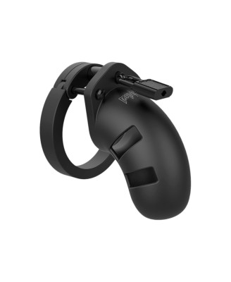 Model 20 - Chastity - 3.5"""" - Silicone Cock Cage - Black