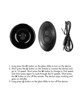 Prickly - With Suction Cup and Remote - 10 Speed - Black