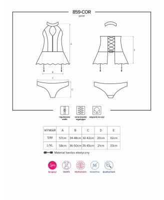 Bielizna-859-COR-1 gorset i figi L/XL