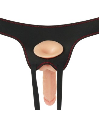 Vibrating Easy Strapon Set 7.5'' - Uprząż Strapon + Dildo