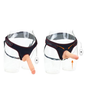 Vibrating Easy Strapon Set 7.5'' - Uprząż Strapon + Dildo