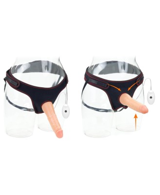 Vibrating Easy Strapon Set 7.5'' - Uprząż + Dildo
