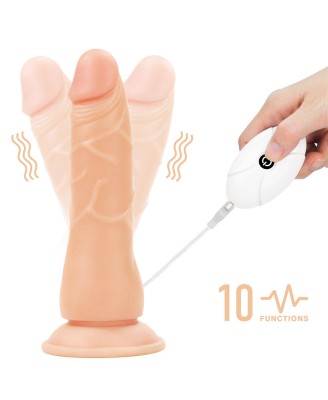 Vibrating Easy Strapon Set 7.5'' - Uprząż + Dildo