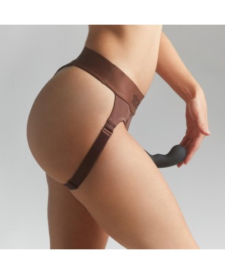 HARNESS LINGERIE HEROINE - XL - CHOCOLATE