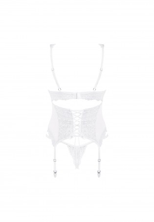 Bielizna-Amor Blanco gorset i stringi biały L/XL