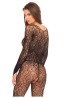 CROTCHLESS LACE BODYSTOCKING BLACK, S/M