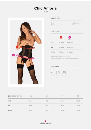 Chic Amoria gorset i stringi  M/L