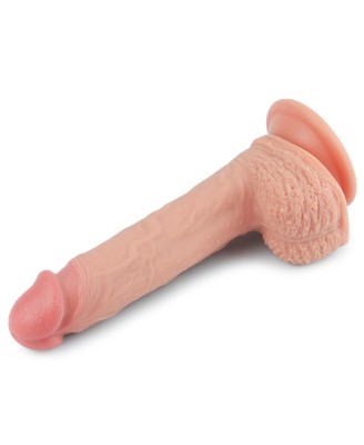 8.5'' Dual layered Platinum Silicone Cock