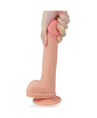 8.5'' Dual layered Platinum Silicone Cock