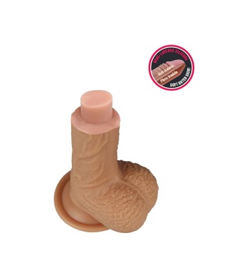 8.5'' Dual layered Platinum Silicone Cock