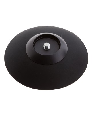 MALESATION - Aluminiowy Korek Analny z Przyssawką - Czarny - S
