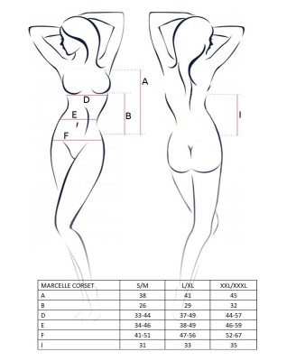 Bielizna-MARCELLE CORSET white S/M - Casmir