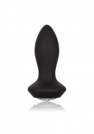 Vibrating Petite Crystal Probe Black