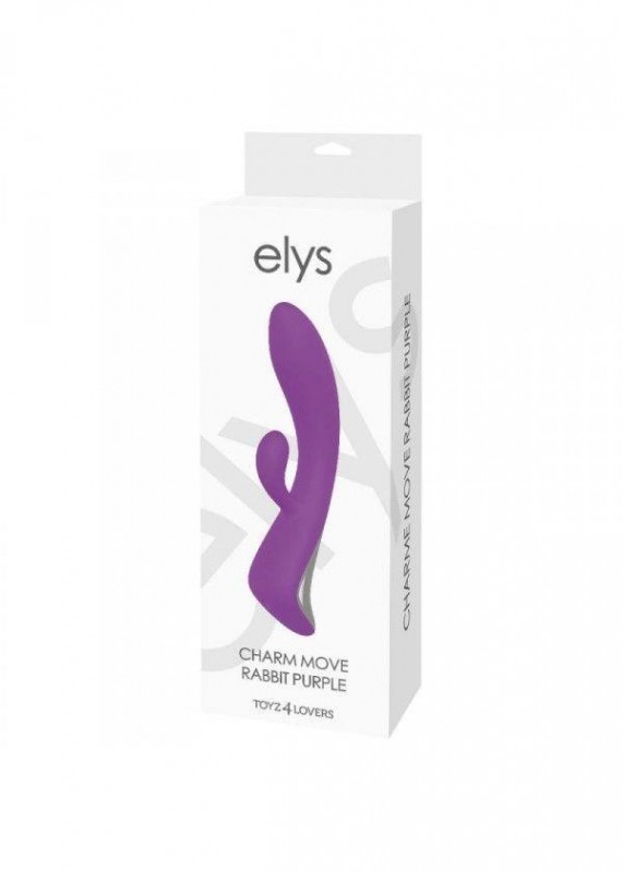 Wibrator-VIBRATORE RABBIT ELYS - CHARM MOVE RABBIT PURPLE