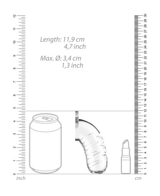 Model 16 - Chastity - 4.5"""" - Cock Cage - Transparent