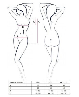Bielizna-MEREDITH BODY black S/M - Casmir