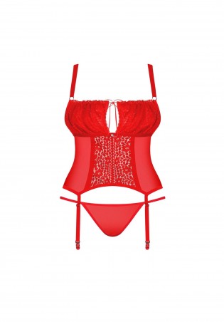 Bielizna-Blossmina gorset i stringi  4XL/5XL