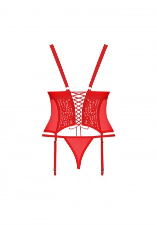 Bielizna-Blossmina gorset i stringi  4XL/5XL