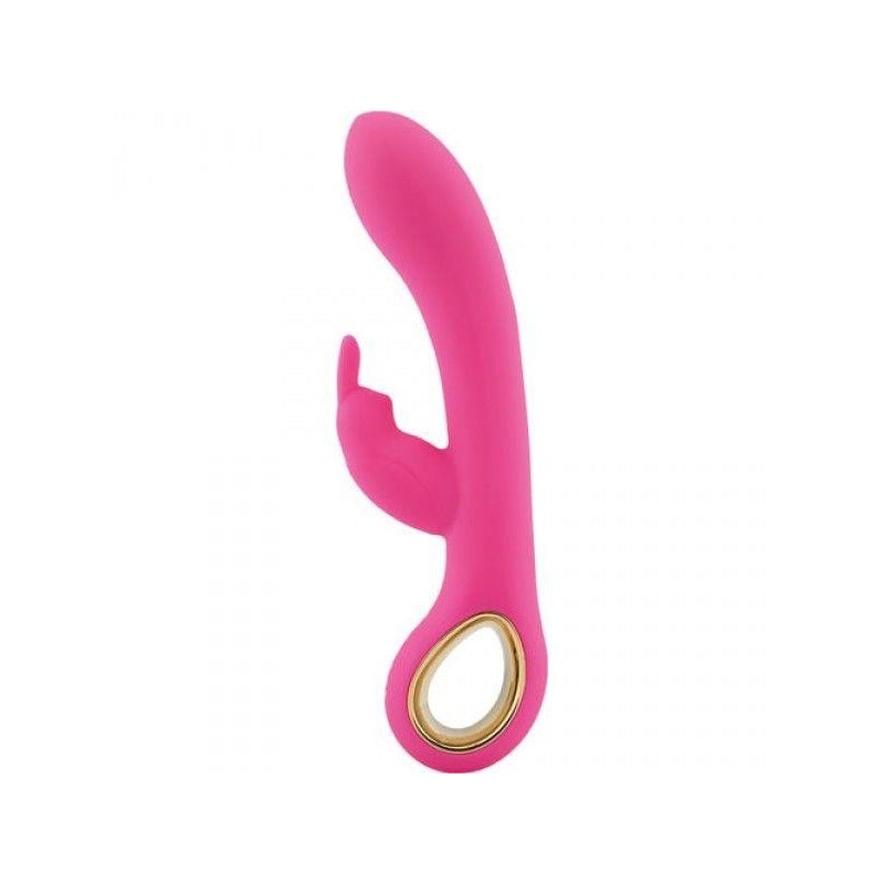 Wibrator-VIBRATORE RABBIT HANDY RISCALDANTE RABBIT GRIP HOT PINK