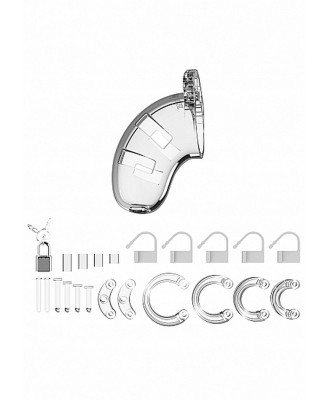 Model 01 - Chastity - 3.5"" - Cock Cage - Transparent