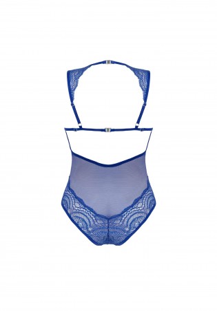 Bielizna-Giselia body niebieskie  M/L