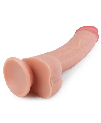 8'' Dual layered Platinum Silicone Cock