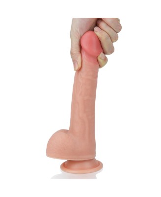 8'' Dual layered Platinum Silicone Cock