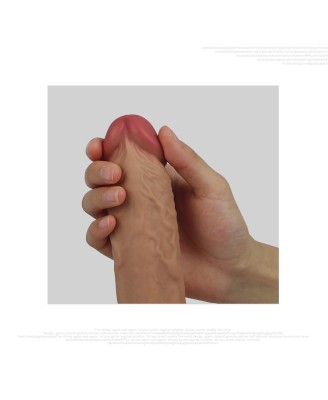 8'' Dual layered Platinum Silicone Cock