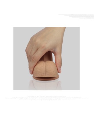 8'' Dual layered Platinum Silicone Cock