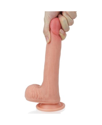 8'' Dual layered Platinum Silicone Cock