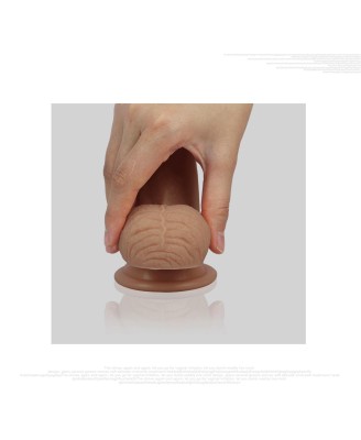 8'' Dual layered Platinum Silicone Cock
