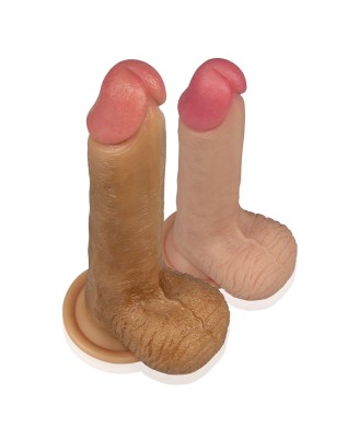 8'' Dual layered Platinum Silicone Cock