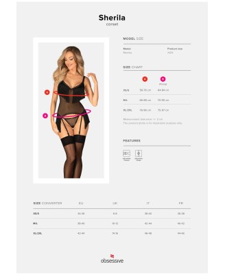Sherila gorset i stringi   XS/S