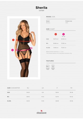 Sherila gorset i stringi   XS/S