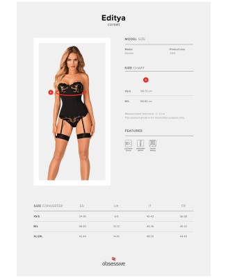 Bielizna-Editya gorset M/L