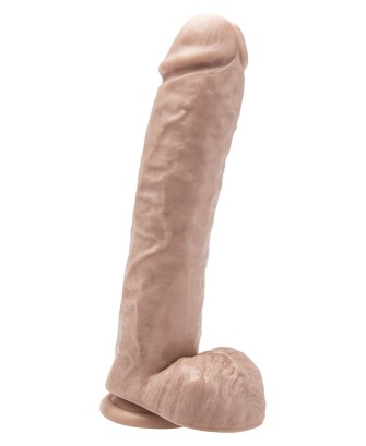 Dildo 11 inch with Balls Light skin tone