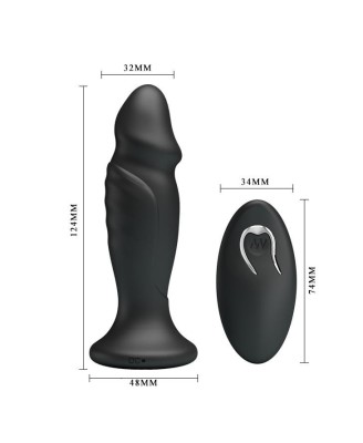 MR PLAY - POWERFULL VIBRATING Anal Plug - Wibrujący Korek Analny