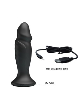 MR PLAY - POWERFULL VIBRATING Anal Plug - Wibrujący Korek Analny