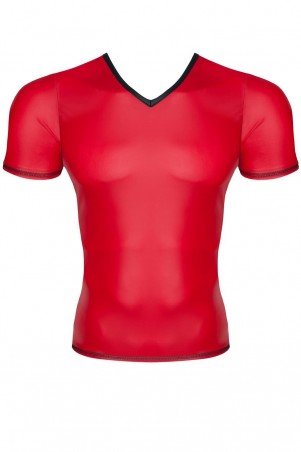 męski t-shirt z wetlooka w serek S