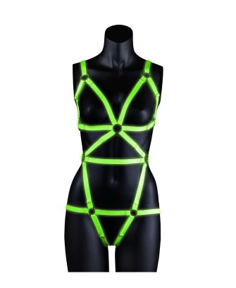 Full Body Harness - GitD - Neon Green/Black - S/M