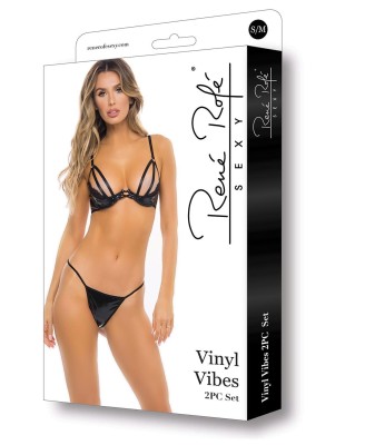 VINYL VIBES 2PC SET BLACK, M/L