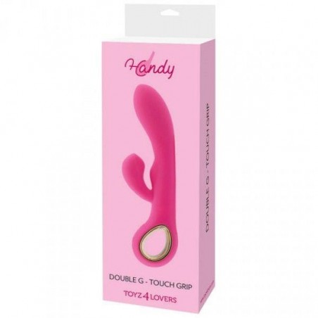 Wibrator-Rabbit handy g-double touch grip pink
