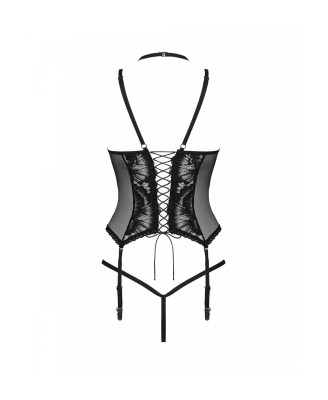Bielizna-Alessya gorset czarny  XS/S