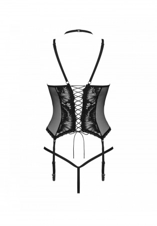 Bielizna-Alessya gorset czarny  XS/S