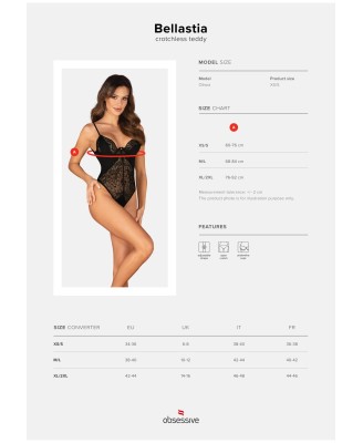 Bellastia body otwarte XL/2XL