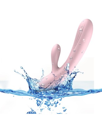Wibrator- B -  Series, Silicone Vibrator Pink USB 10 Function / Heating