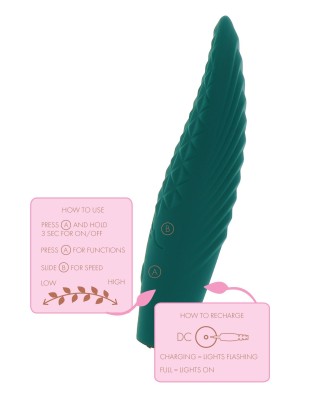 Alyssa Textured Stimulator Green