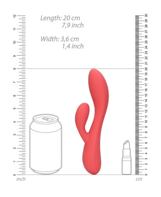 Smooth Ultra Soft Silicone Rabbit Vibrator - Astro Dust