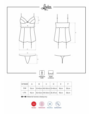 Bielizna-Lovica gorset i stringi  S/M