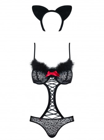 Bielizna-Gepardina kostium 3-częściowy  S/M